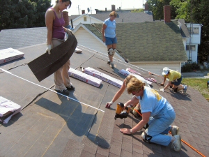 THOR® Roofing Layout Tapes keep Habitat organized