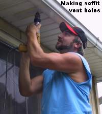 Creating soffit vents with a template - odd color match